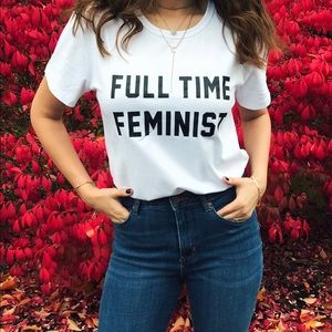 FULL TIME FEMINIST LOOSE FIT T-SHIRT